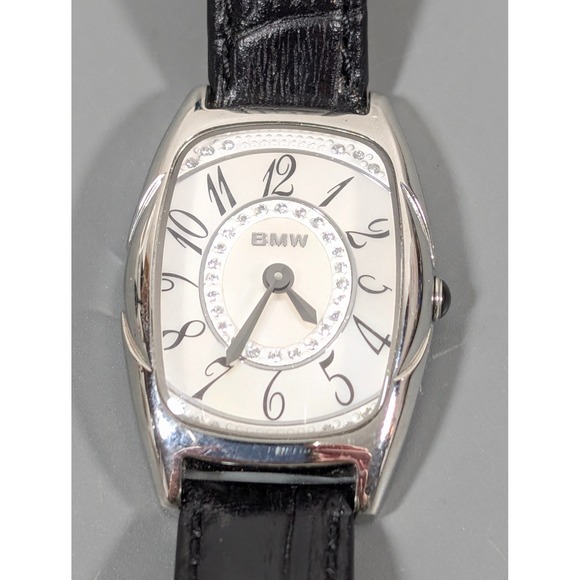 BMW Ladies Swiss Made Watch Mother of‎ Pearl MOP Crystal Bezel Stainless Steel main image 10